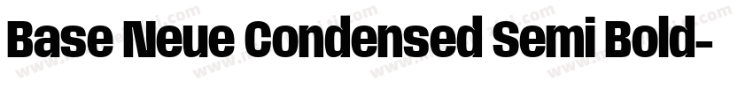 Base Neue Condensed Semi Bold字体转换